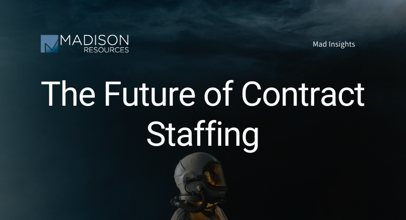 Graph showing increase in contract staffing roles from 2020 to 2050, highlighting the shift towards a gig economy.